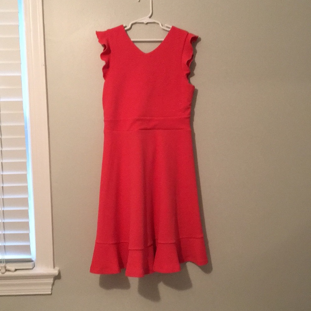 A beautiful coral color dress